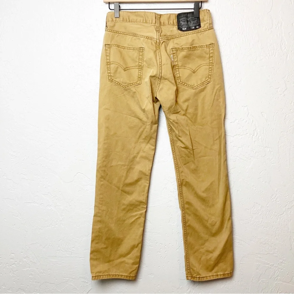 Men’s Levi’s 514 tan jeans khaki pants W29 x L30